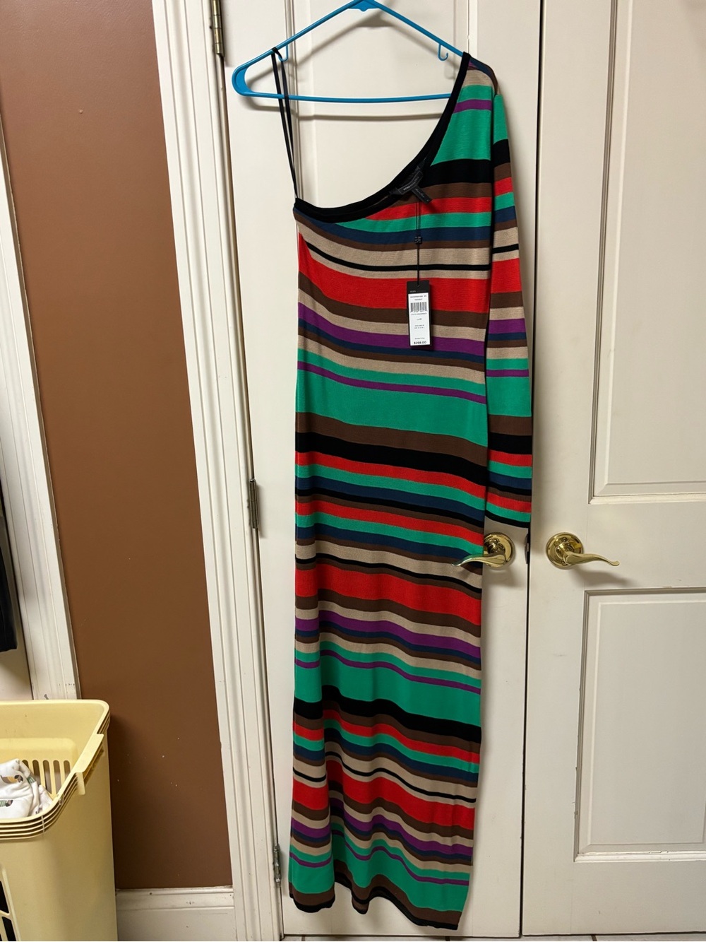 BCBGMaxAzria Striped Knit Top in Black, Red, Green, Brown, Navy